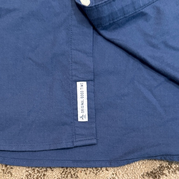 Original Penguin Navy Button Down Shirt - Picture 5 of 6